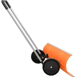 Hot Snöskyffel med utdragbart handtag orange 96 cm stålblad Snöborttagning