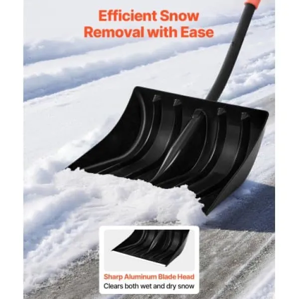 Best Snöskyffel, 140x42 cm, Svart, Aluminiumblad Snöborttagning