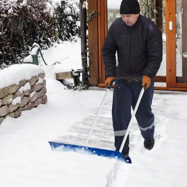 Discount Snöskyffel, 37,5x31,5-15x38,5-47, Blå Snöborttagning