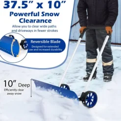 Discount Snöskyffel, 37,5x31,5-15x38,5-47, Blå Snöborttagning