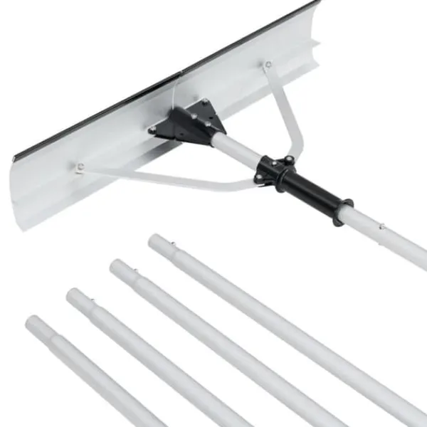 Snöskyffel, 192-634x70x15 cm, Silver