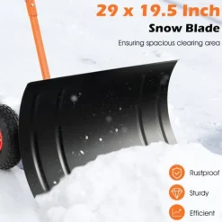 Snösläde, 82.6x73.7x29.2 cm, Orange