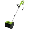 Clearance Snöslunga, Högpresterande, Kompakt Design,Elektrisk, grön, EU Snöborttagning