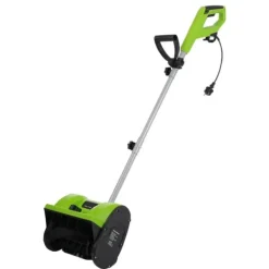 Clearance Snöslunga, Högpresterande, Kompakt Design,Elektrisk, grön, EU Snöborttagning