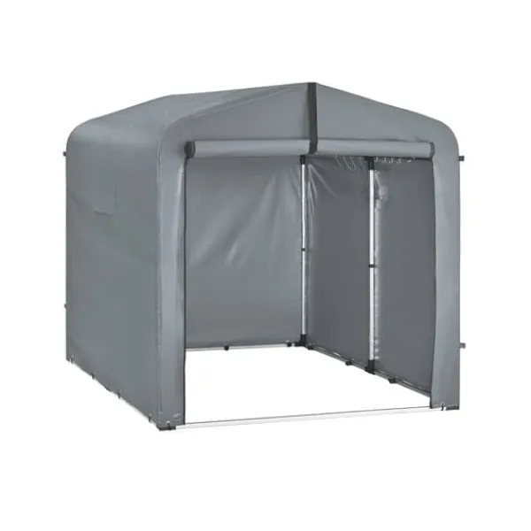 Sale SoBuy Cykeltält | Utetält för cykel & verktyg – Vattentätt förvaringsskjul | Grå 159x219x165cm KLS11-L-DG Skjul, Garage & Carports