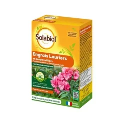 New SOLABIOL Gödningsmedel för lagerträd och bougainvillea - 1,5kg - Upp till 30 plantor - Främjar blomning och tillväxt Gödningsmedel