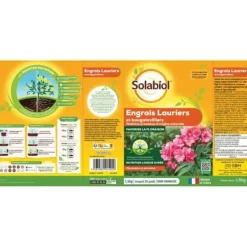 New SOLABIOL Gödningsmedel för lagerträd och bougainvillea - 1,5kg - Upp till 30 plantor - Främjar blomning och tillväxt Gödningsmedel