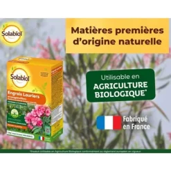 New SOLABIOL Gödningsmedel för lagerträd och bougainvillea - 1,5kg - Upp till 30 plantor - Främjar blomning och tillväxt Gödningsmedel