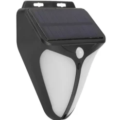 Solar Alarm Lampa Vattentät Människokropp Induktionsljus för Utomhusgård Gårdslager Staket