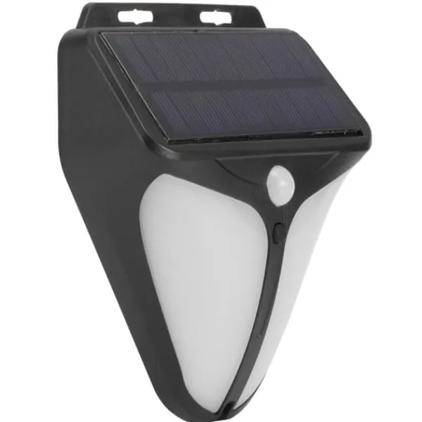 Solar Alarm Lampa Vattentät Människokropp Induktionsljus för Utomhusgård Gårdslager Staket