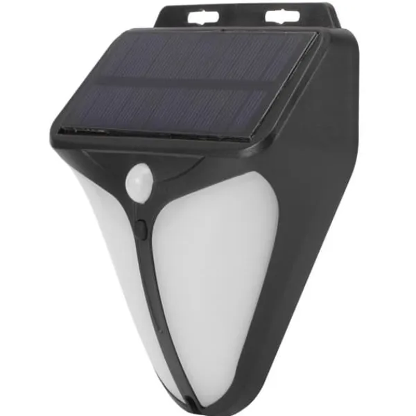 Solar Alarm Lampa Vattentät Människokropp Induktionsljus för Utomhusgård Gårdslager Staket