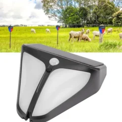 Solar Alarm Lampa Vattentät Människokropp Induktionsljus för Utomhusgård Gårdslager Staket