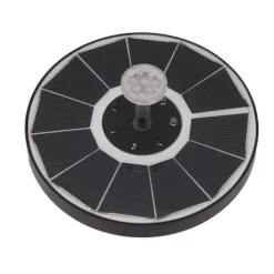 Clearance Solar fontänljus med 8 munstycken 3,5W 900mAh Färgstarka kraftfulla solfågelbadfontäner för fågelbadträdgård Genomskinligt munstycke Fontäner & Dammar