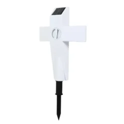 Discount Solar LED Cross Lights for Graveside Memorial - Garden Grave Marker Decor Trädgårdsprydnader