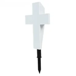 Discount Solar LED Cross Lights for Graveside Memorial - Garden Grave Marker Decor Trädgårdsprydnader