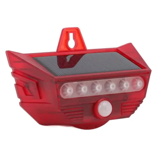 Best Solar Motion Sensor Larm Siren med fjärrkontroll för Home Yard Outdoor Säkerhetslampor