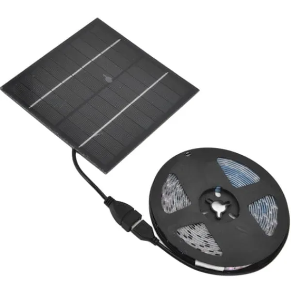 Solar Plant Grow Light Strip Miljövänlig 5W LED Högt ljusflöde Främja tillväxt Solar LED Grow Light Strips 3 Meter / 3,3yd