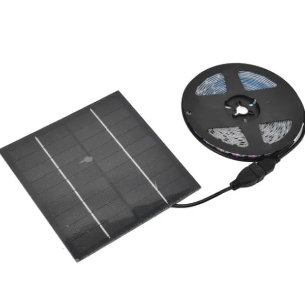 Solar Plant Grow Light Strip Miljövänlig 5W LED Högt ljusflöde Främja tillväxt Solar LED Grow Light Strips 3 Meter / 3,3yd