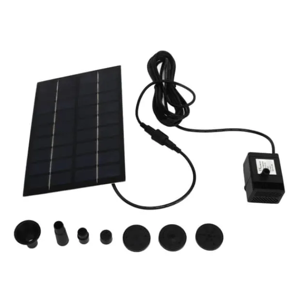 Online Solar Pond Pump Kit med Anti-Clogging Mesh - Enkel montering, 9V 1,8W, för trädgårdspooldekoration Fontäner & Dammar