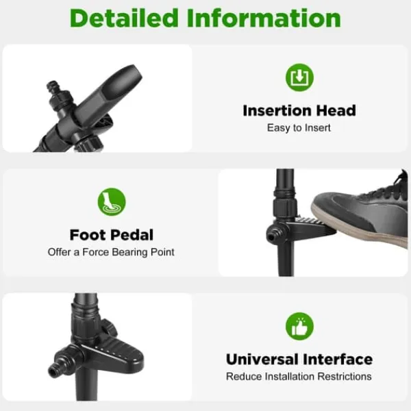 Outlet Solcellsdriven djurskrämma - Rörelseaktiverad sprinkler - Sprutvinkel 0–270° - IPX4 Stänkskydd - ABS-material - Vikt 0,8 kg - För trädgård Insektsmedel & Djuravvisande Medel