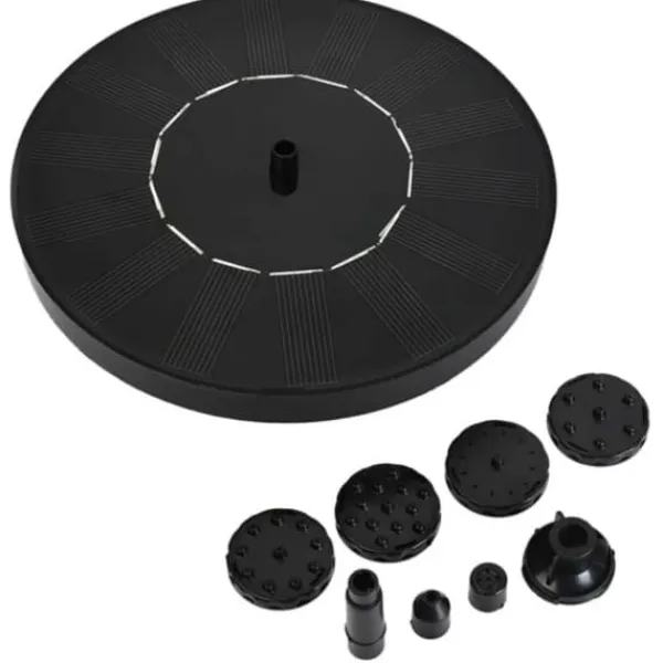 Solcellsfontän – Solcellsdriven Fontän för Fågelbad 16cm