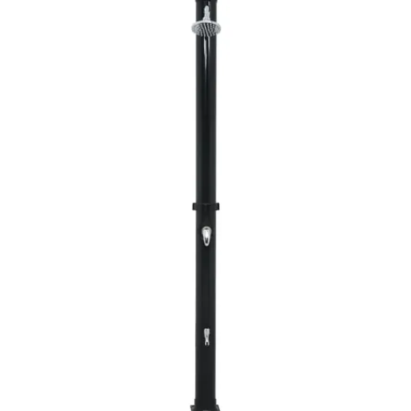 Soldusch i PVC med solenergi - Utedusch för trädgård | Färg: Svart | Storlek: 220 cm | Volym: 20 L
