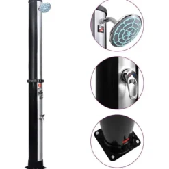 Discount Soldusch med duschhuvud och kran 40 L Spa & Utomhusbad
