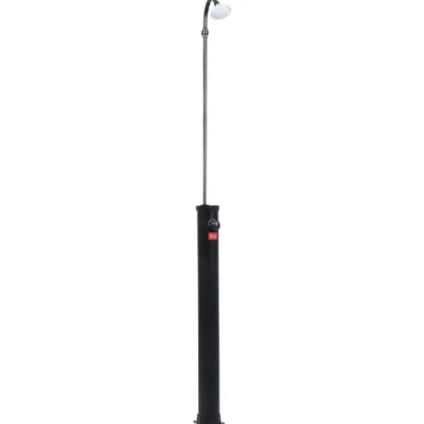 New Soldusch med solenergi - Praktisk utomhusdusch | Färg: Svart | Storlek: 215 cm | Kapacitet: 8 L Spa & Utomhusbad