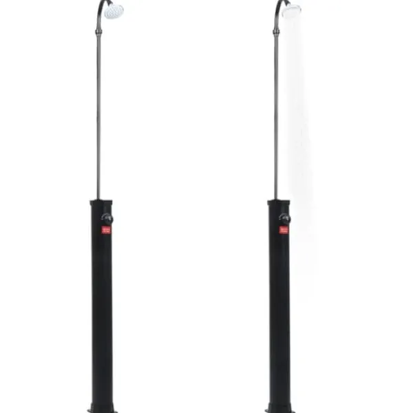 New Soldusch med solenergi - Praktisk utomhusdusch | Färg: Svart | Storlek: 215 cm | Kapacitet: 8 L Spa & Utomhusbad