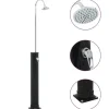 Soldusch med solenergi - Utedusch i rostfritt stål | Färg: Svart | Storlek: 214 cm | Volym: 20 L