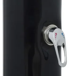 Soldusch med solenergi - Utedusch i rostfritt stål | Färg: Svart | Storlek: 214 cm | Volym: 20 L
