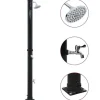 vidaXL Soldusch svart 220 cm 20 L