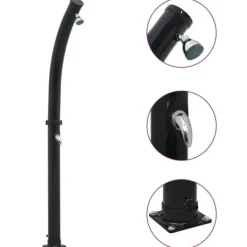 vidaXL Soldusch svart 214 cm 20 L