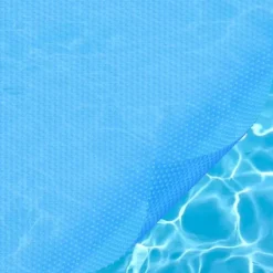 Solenergi Pooltäcke, 28 x 14 fot rektangulärt solfilt för pooler, Inground och Ovan Mark Pool Soltäcke, 16 mil blå soltäcken