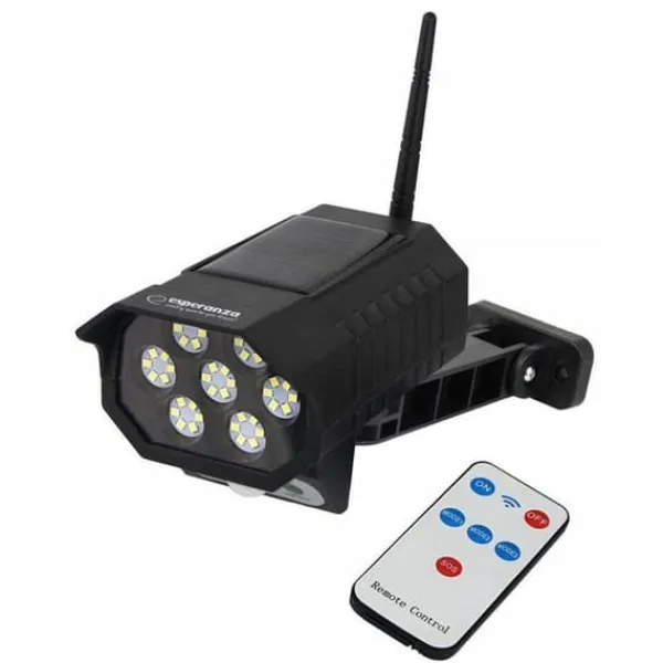 Solfalsk Kamera - IKONKA - ESPERANZA PHANTOM - 42 LED - Rörelse Detektor - IP65