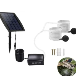 Solpanel akvariepump ekologisk vattenfiltrering 1L Bassängluftning ekonomisk design exteriör interiör Luftflöde 1L/min