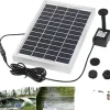 Discount Solpump, 5W solenergi, 250 L/h flödeshastighet, 60 cm spruthöjd Fontäner & Dammar