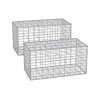 Online SONGMICS trådkorg 100 x 30 x 30 cm, 2-pack, silver Trädgårdskorgar