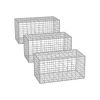 Hot SONGMICS trådkorg med 5 x 10 cm maskstorlek, 3-pack, silver Trädgårdskorgar