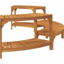 Clearance Spabad Område Halvrund i Solid Akaciaträ | Mått: 272x120.5x55.5 cm | Färg: Naturträ Spa & Utomhusbad