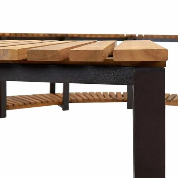 Spakant i massivt akaciaträ för spabad | Storlek: 273x53 cm | Färg: Naturlig träfinish Spa & Utomhusbad