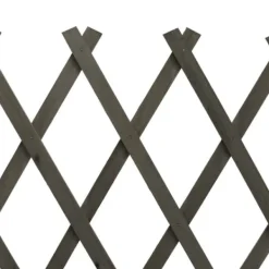 Clearance Spaljéstaket i massivt granträ - Hållbart och förlängningsbart | Storlek: 120x60 cm | Färg: Grå Valvbågar, Spaljéer, Bersåer & Pergolor