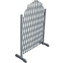 vidaXL Spaljéstaket massivt granträ 1,8x1 grå