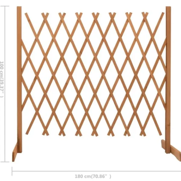 Clearance Spaljéstaket orange 180x100 cm massivt granträ - Spaljéstaket - Spaljé Staket - Home & Living Valvbågar, Spaljéer, Bersåer & Pergolor