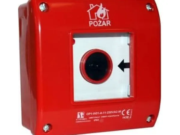 Discount Spamel Fire protection button surface-mounted 2Z 1R red (OP1-W01-B21) Brandlarm