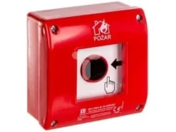 Best Spamel Utanpåliggande manuell signalanordning, 1Z+LED kontakt 230V AC (OP1-W01-B-B10-230) Brandlarm