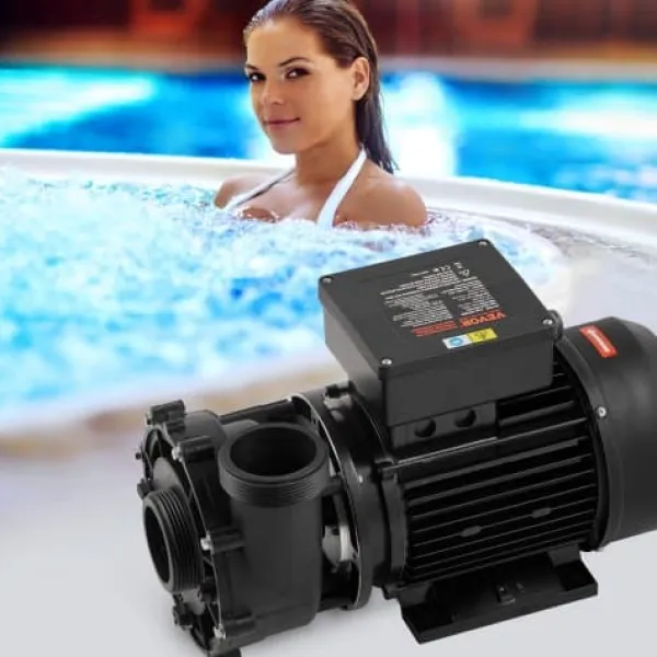 Outlet SPA-pump, 2-hastigheter 56-ram dubbelhastighets bubbelbadpump, 2x5,6 cm port Spa & Utomhusbad