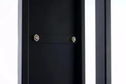 Clearance Spark Firewood Rack - Black Matt Metal, 25x25x100 cm Tillbehör Till Vedeldade Kaminer & Öppna Spisar