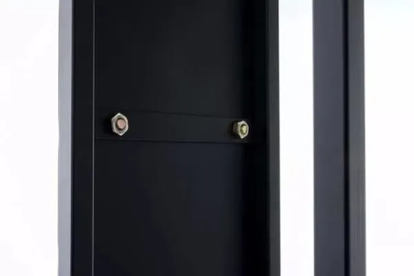 Clearance Spark Firewood Rack - Black Matt Metal, 25x25x100 cm Tillbehör Till Vedeldade Kaminer & Öppna Spisar