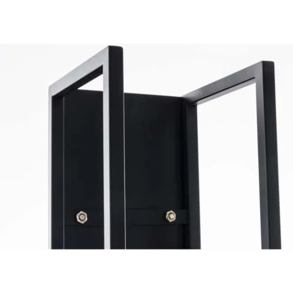 Outlet Sparkstockhållare, Mattsvart-120 cm Tillbehör Till Vedeldade Kaminer & Öppna Spisar